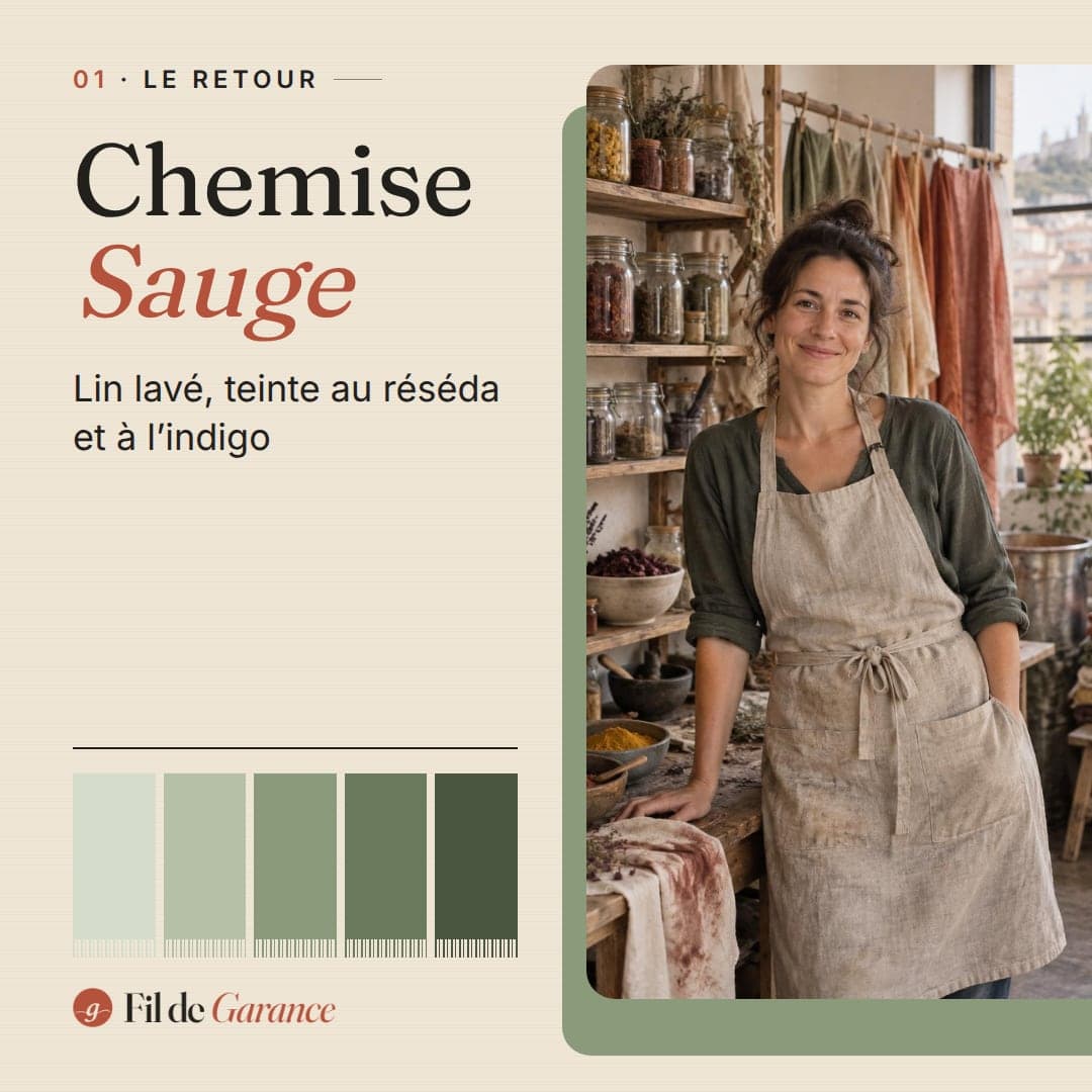 Chemise Sauge